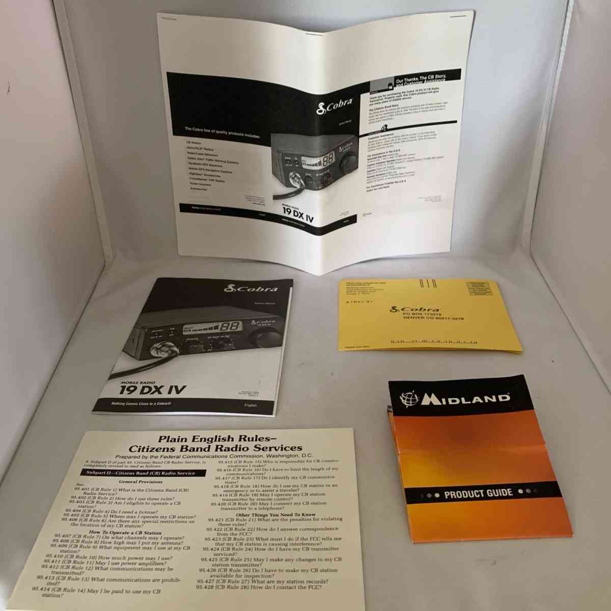 Cobra 19 40 Channel CB RadioPowerSupplyAntenna OB see detail - Piscataway, New Jersey - FleaMarketBay