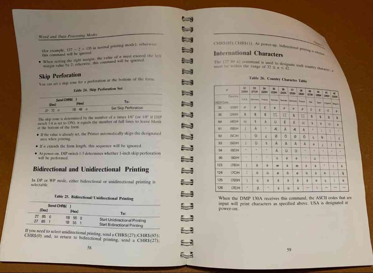 Tandy DotMatrix Printer DMP130 Manual Used see details below - Piscataway, New Jersey - FleaMarketBay