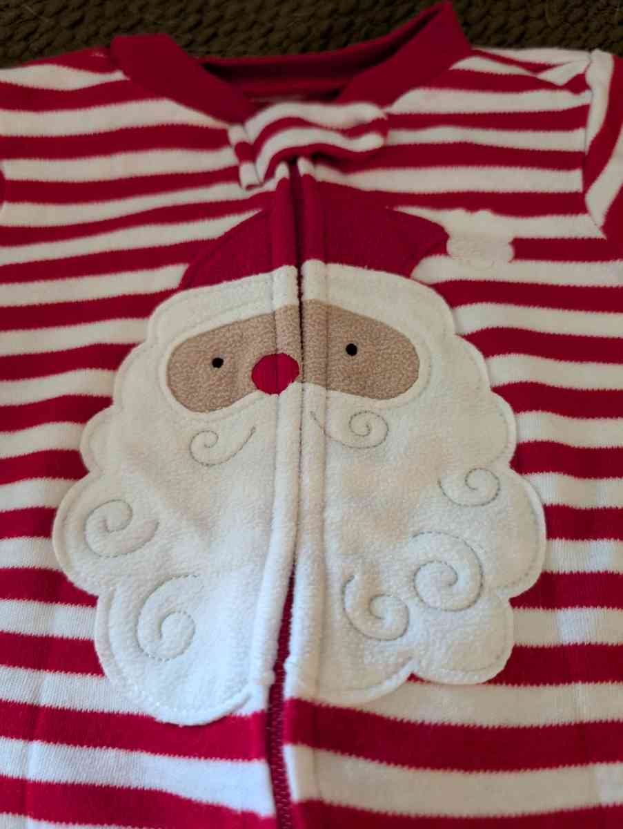 Baby Christmas Santa sleepsuit with feet - Savannah, Georgia - FleaMarketBay