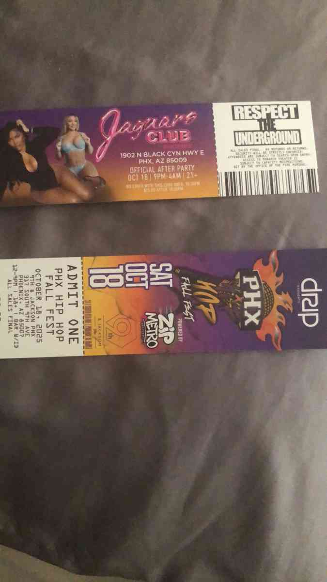 Phx hip hop festival tickets - Glendale, Arizona