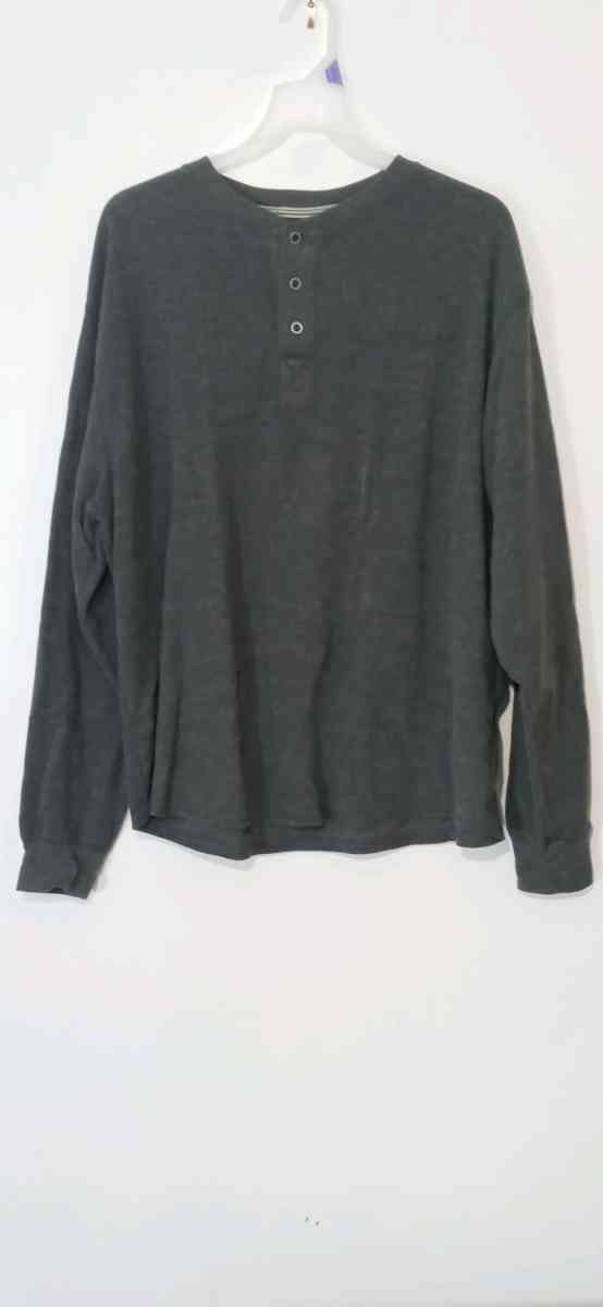 Mens Long Sleeve Waffle Dress Shirt XL - Dane, Wisconsin