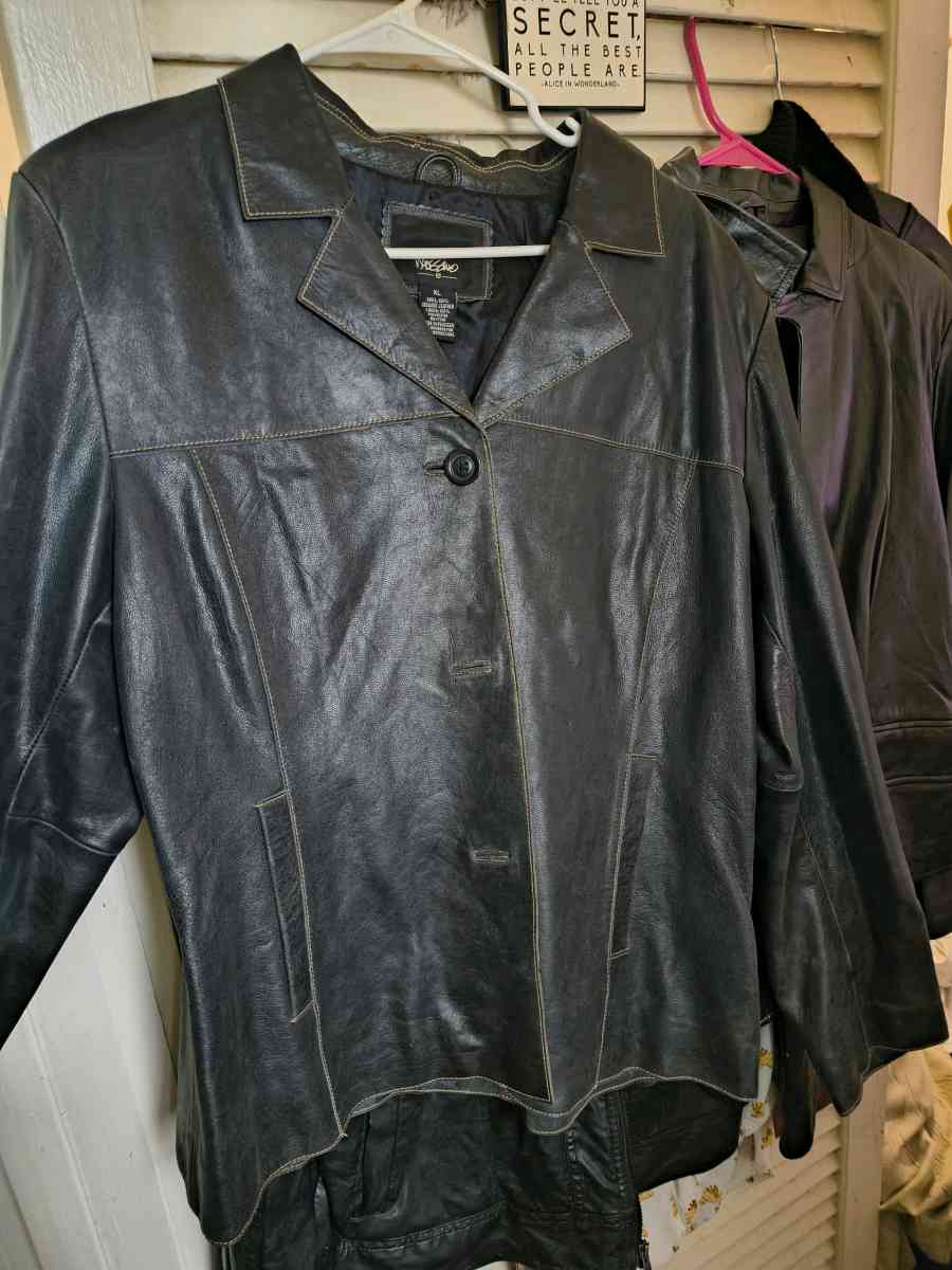 two different leather coats brand new - Cherry Hill, New Jersey - FleaMarketBay