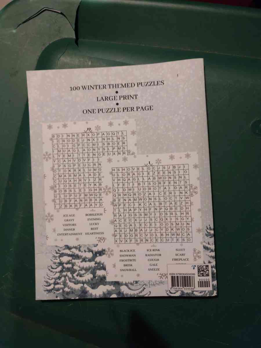 Large Word Search puzzles book - Gary, Indiana - FleaMarketBay