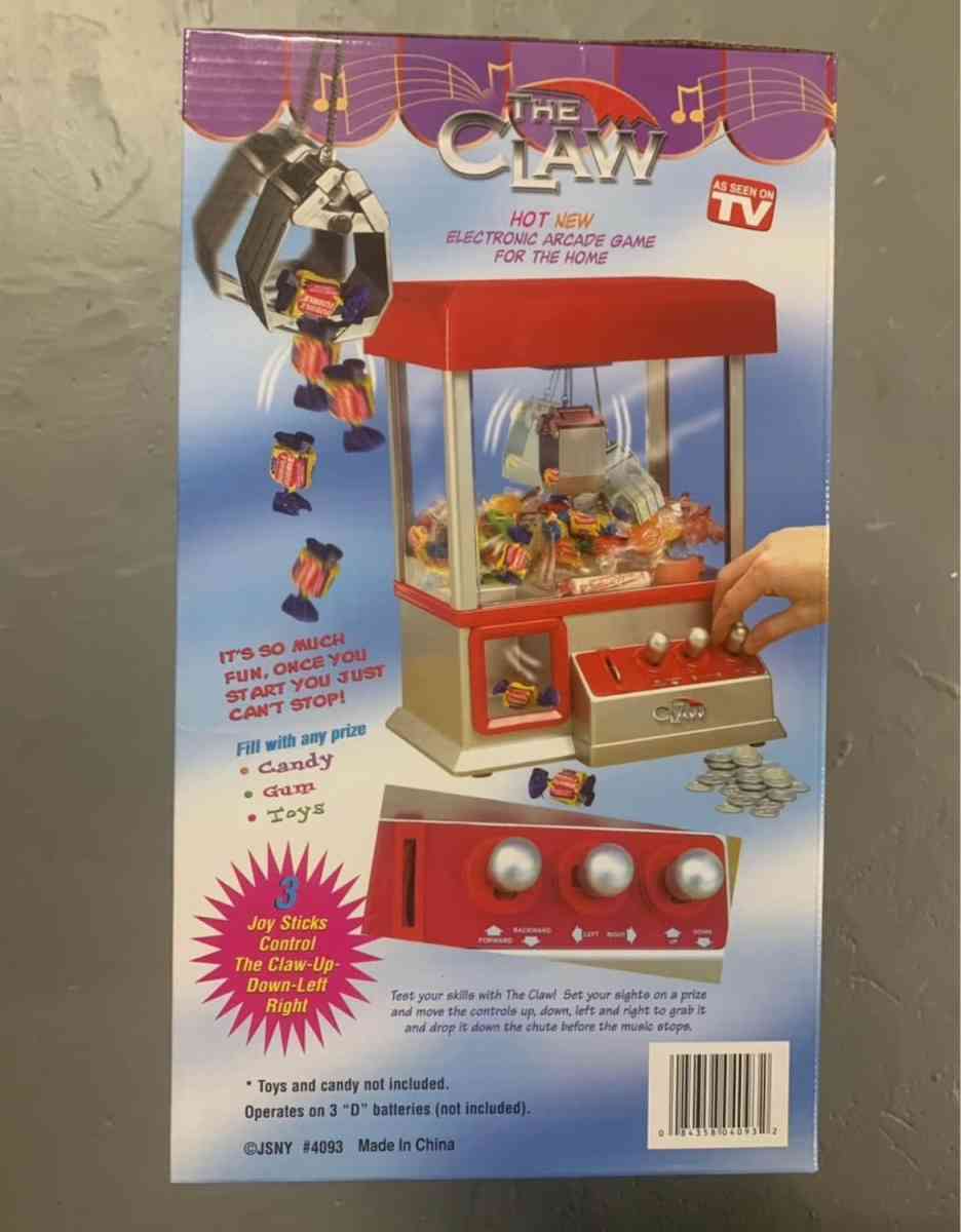 The Mini Claw Machine  SEALED NEW - Piscataway, New Jersey - FleaMarketBay