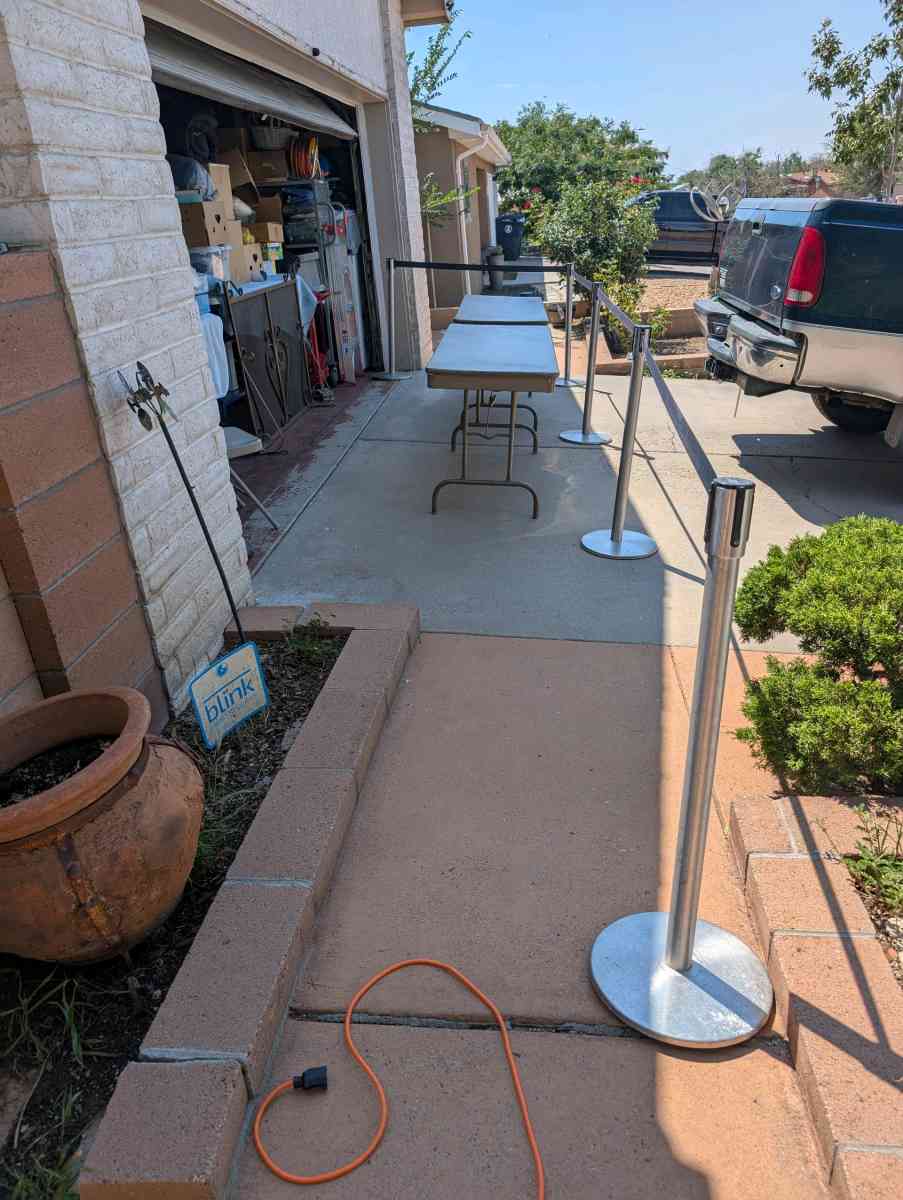 Retractable Belt Crowd Control Stanchion - Albuquerque, New Mexico - FleaMarketBay