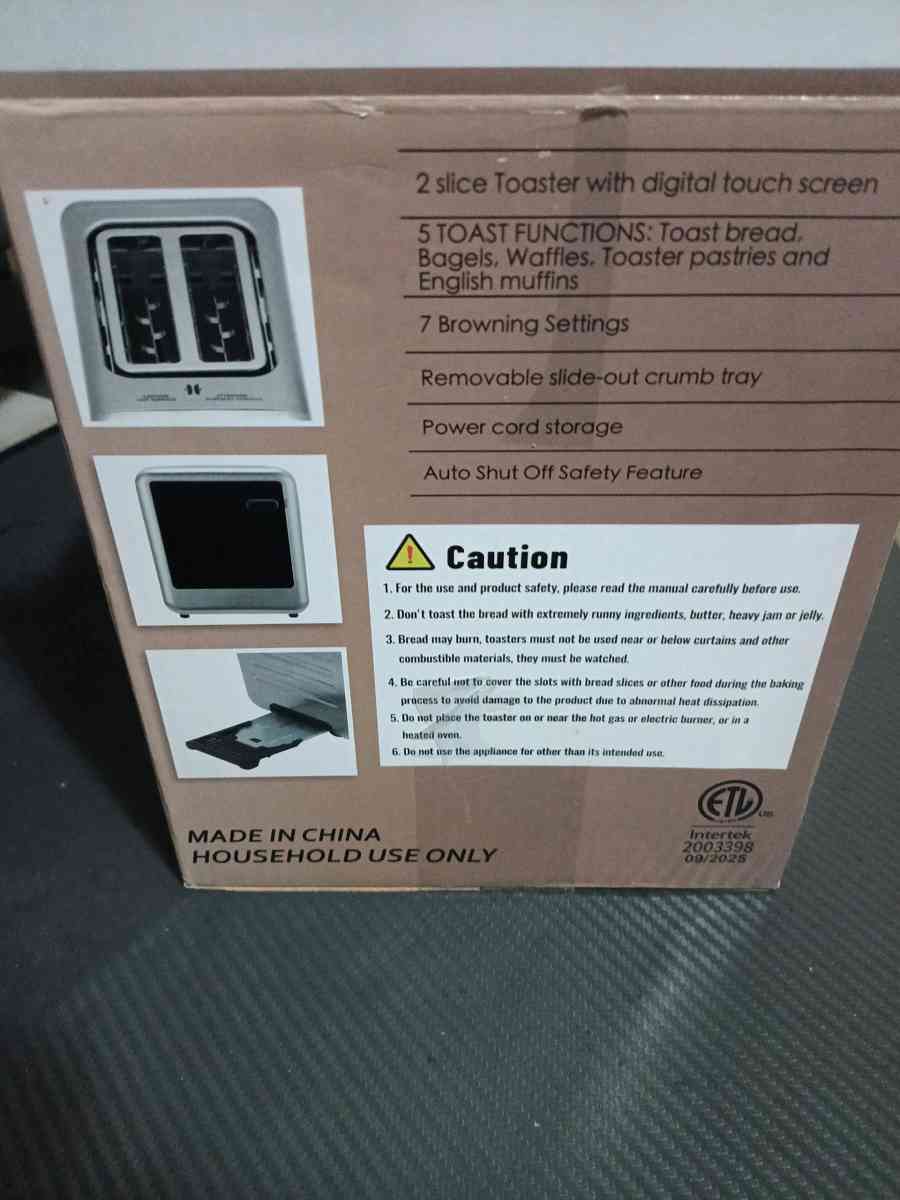 Smart Toaster Digital Touch Screen Toaster - Hampton, Virginia - FleaMarketBay