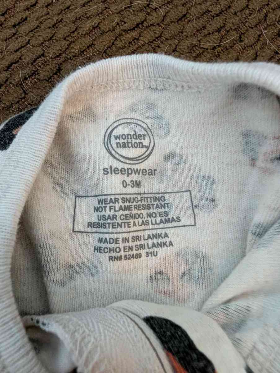 Leopard print baby sleepsuit with feet - Savannah, Georgia - FleaMarketBay