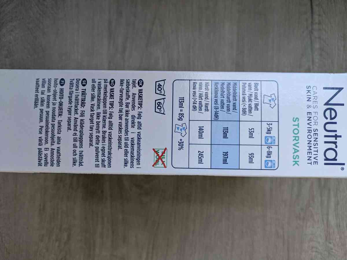 NEW UNOPENED Hypoallergenic Laundry Detergent from Denmark - Chicago, Illinois - FleaMarketBay