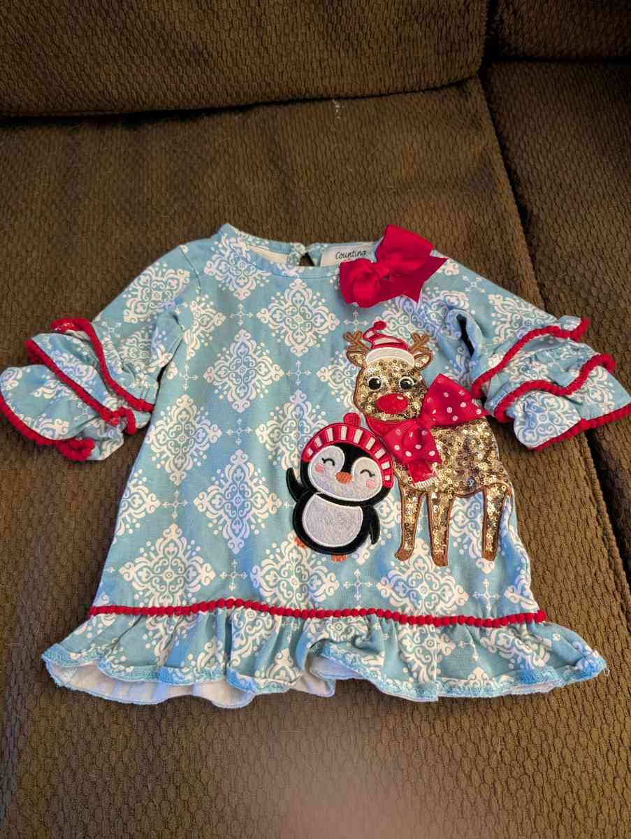 Winter Christmas baby dress