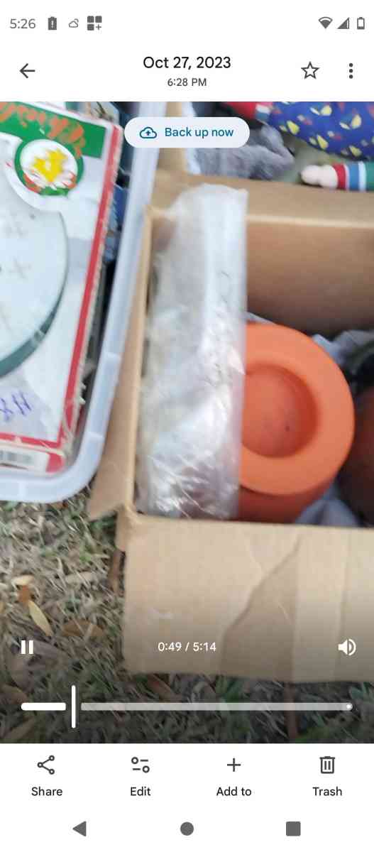 a whole tote full of Halloween and fall  items - Lakeland, Florida - FleaMarketBay