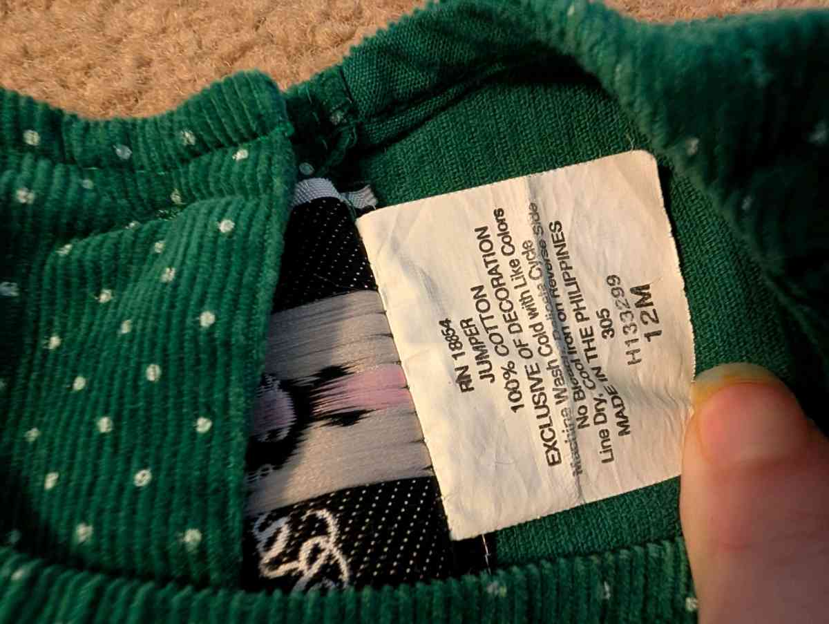 Girl Christmas dress with ginger bread girls - Savannah, Georgia - FleaMarketBay