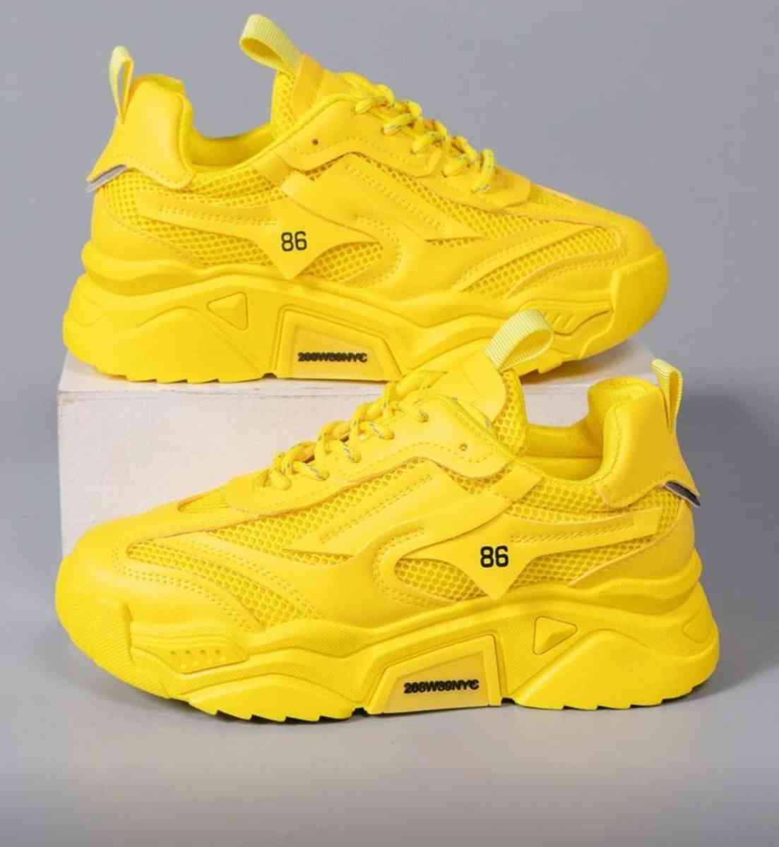 Bright Yellow Sneakers size 7 - Trenton, New Jersey