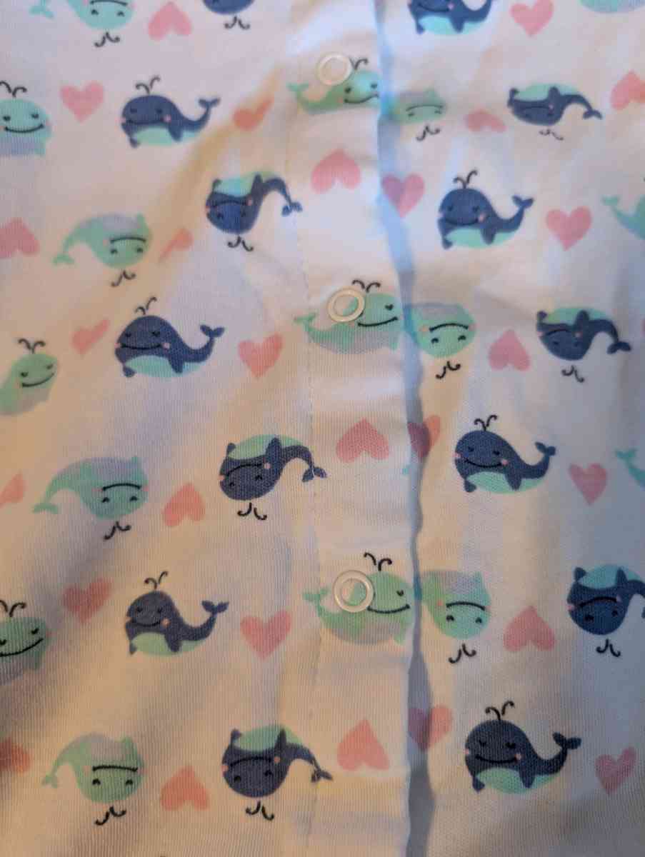 Baby romper with a whale pattern - Savannah, Georgia - FleaMarketBay