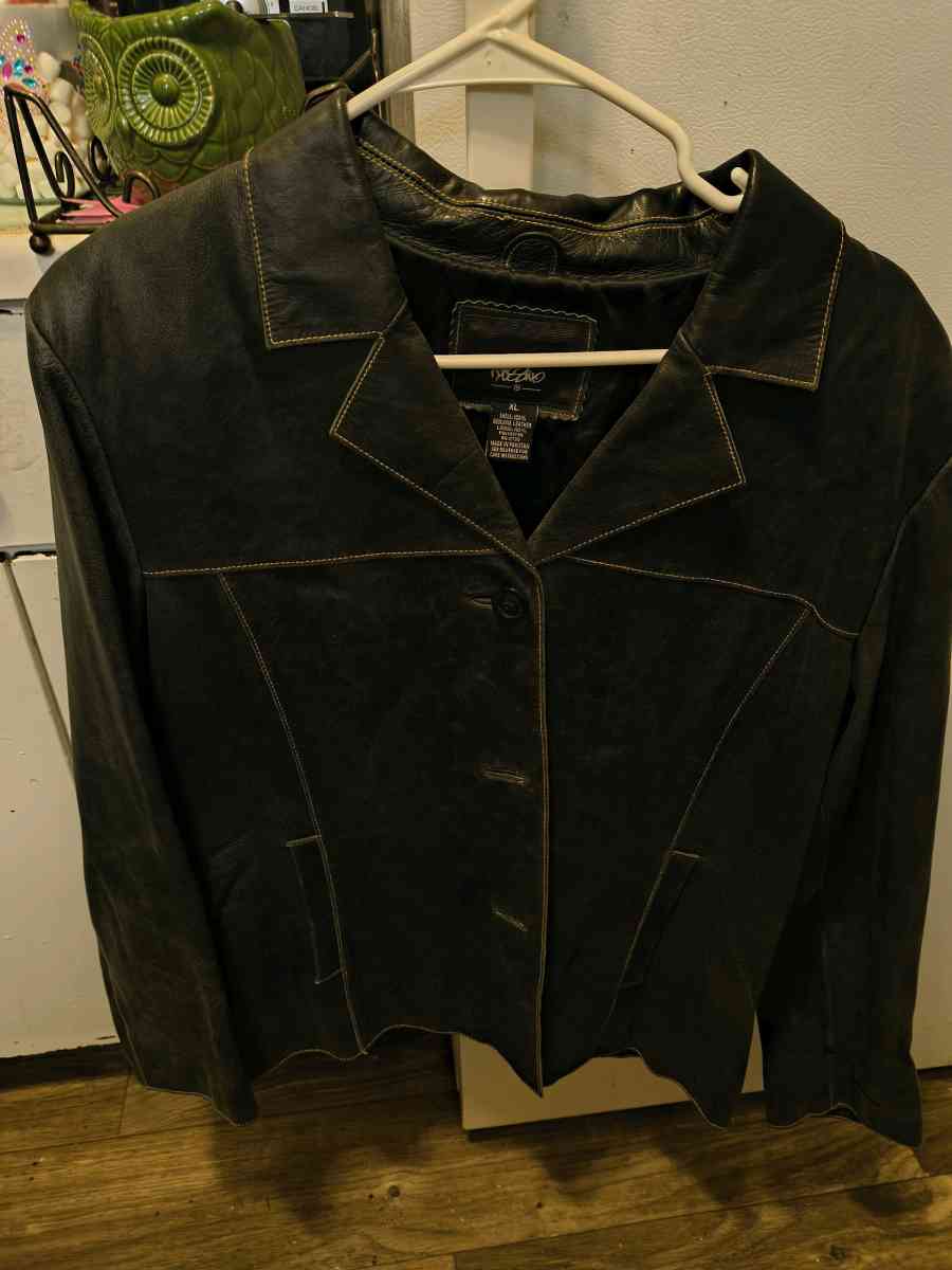 two different leather coats brand new - Cherry Hill, New Jersey - FleaMarketBay