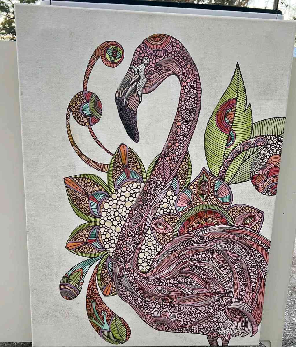 Flamingo Giclee by Valentino - Hudson, Florida