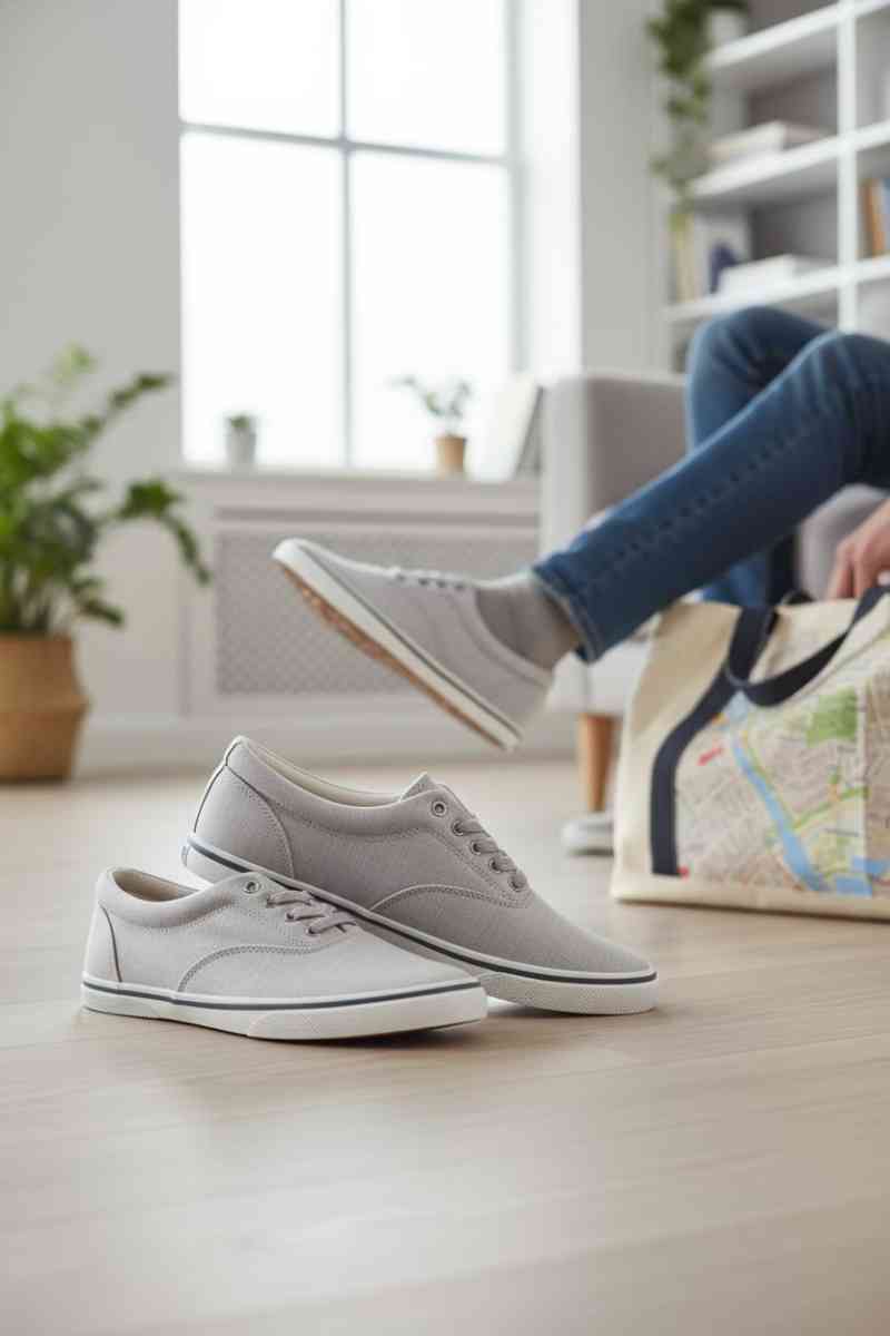 mens Sperry top sider boat shoes grey and black new in box - O Brien, Florida - FleaMarketBay