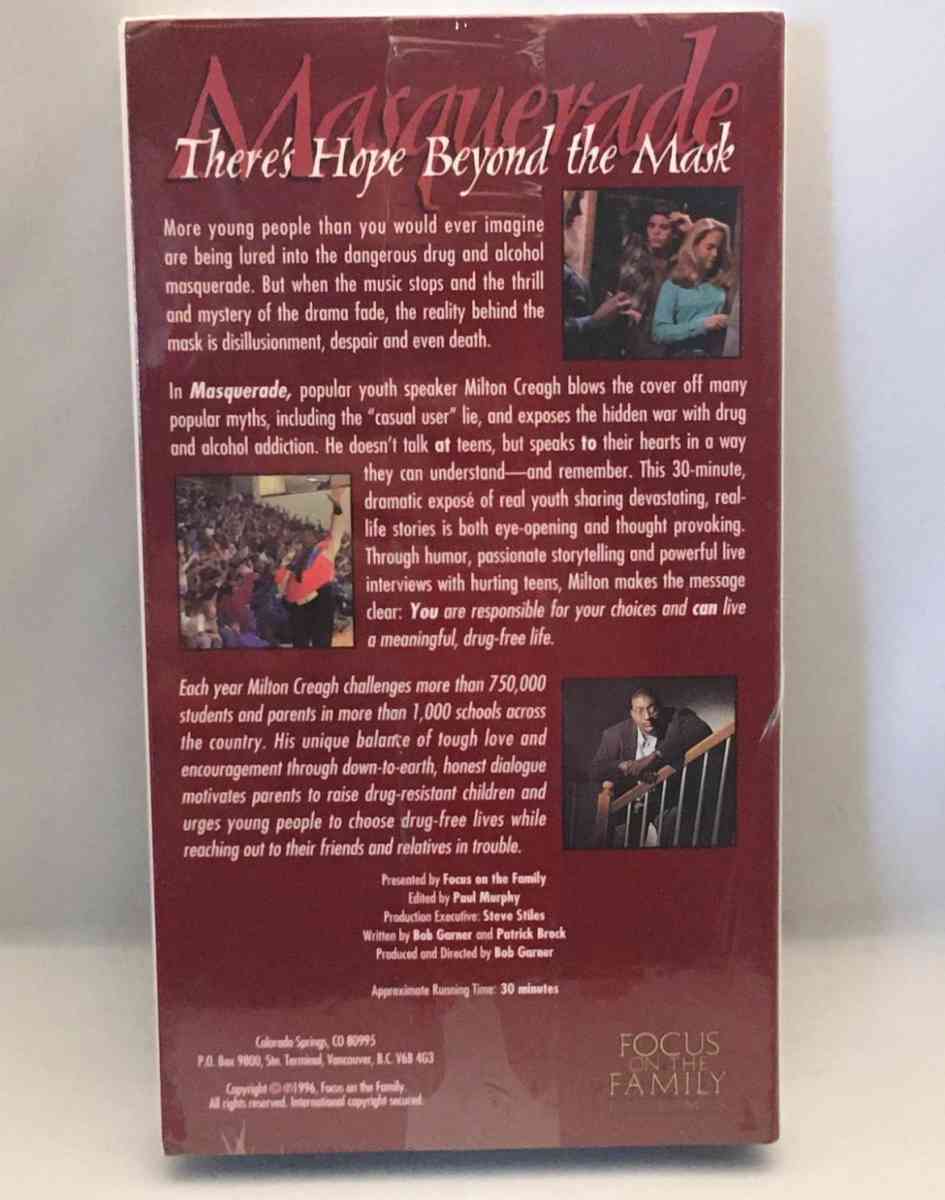 Masquerade VHS 1996 SEALED see description below for details - Piscataway, New Jersey - FleaMarketBay