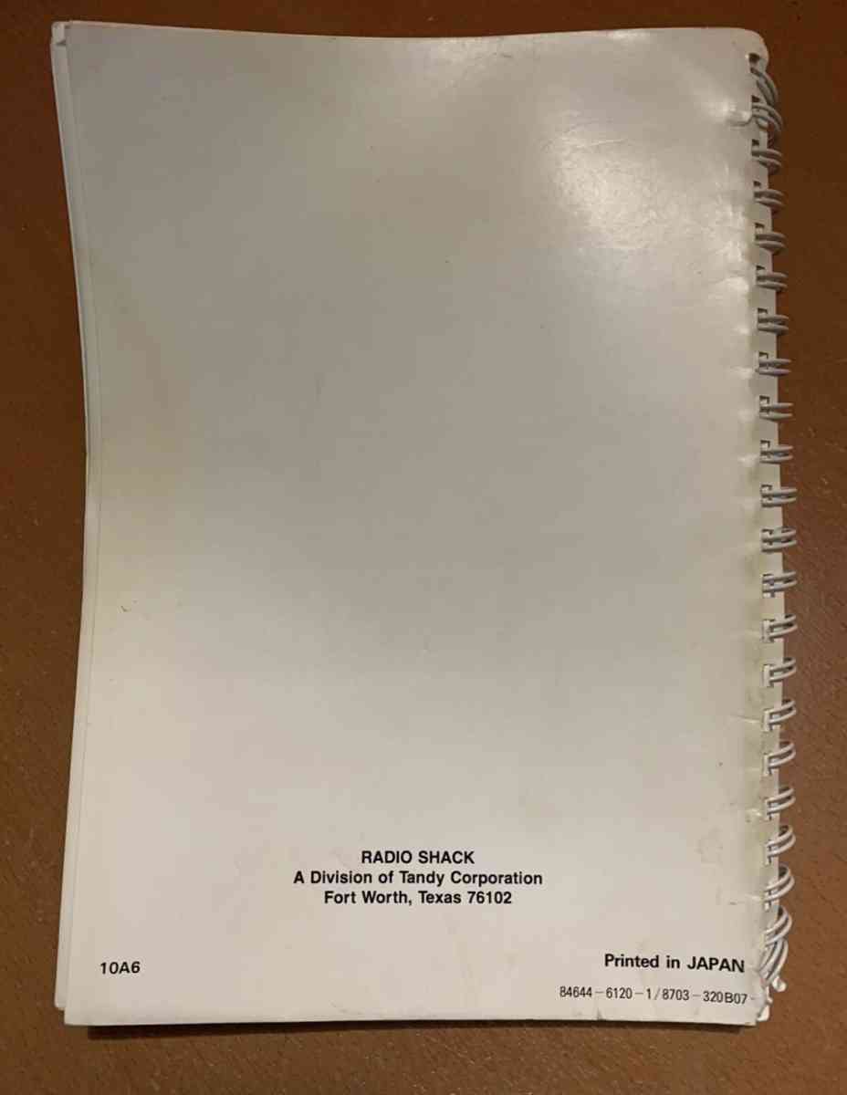 Tandy DotMatrix Printer DMP130 Manual Used see details below - Piscataway, New Jersey - FleaMarketBay