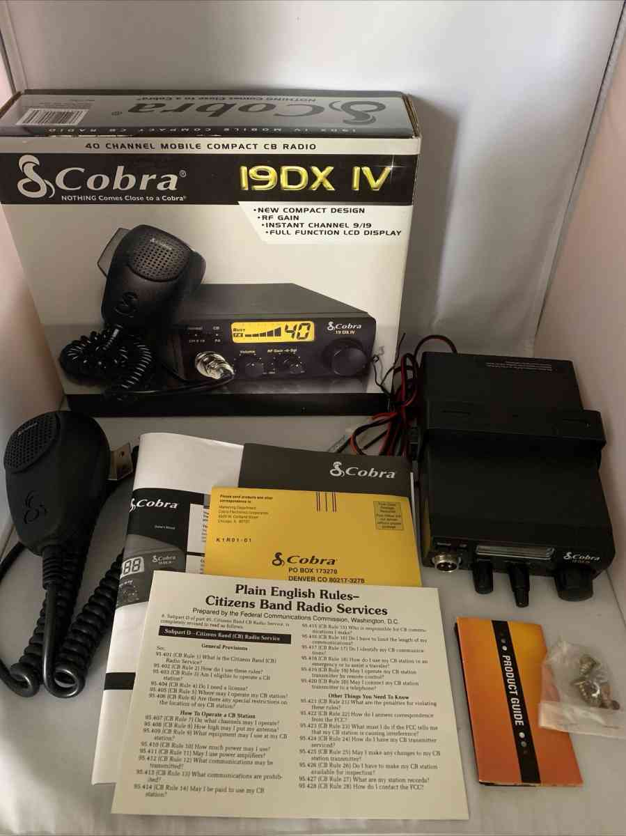 Cobra 19 40 Channel CB RadioPowerSupplyAntenna OB see detail - Piscataway, New Jersey