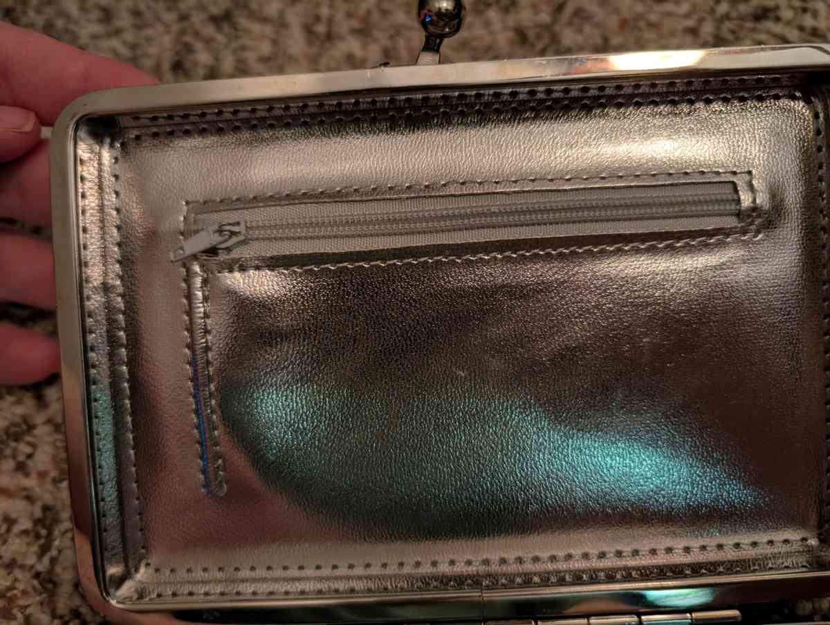 Black and gray with a hint of pink wallet - Savannah, Georgia - FleaMarketBay