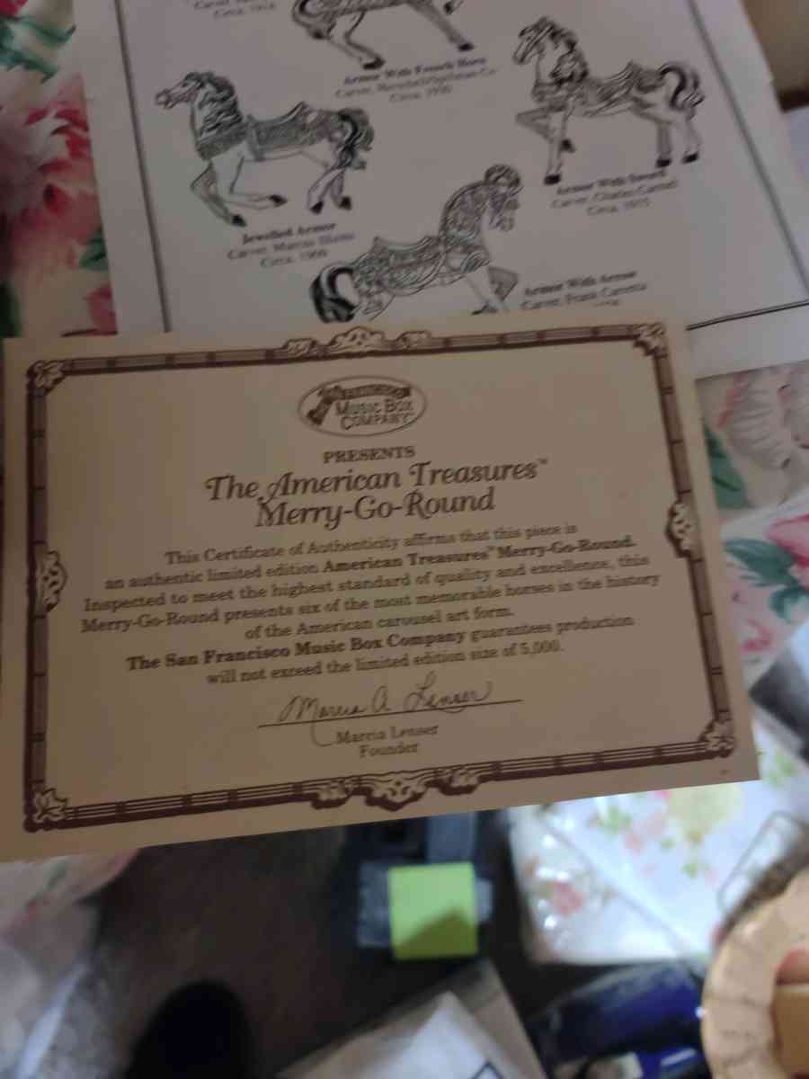 Limited Edition Carousel - Gary, Indiana - FleaMarketBay