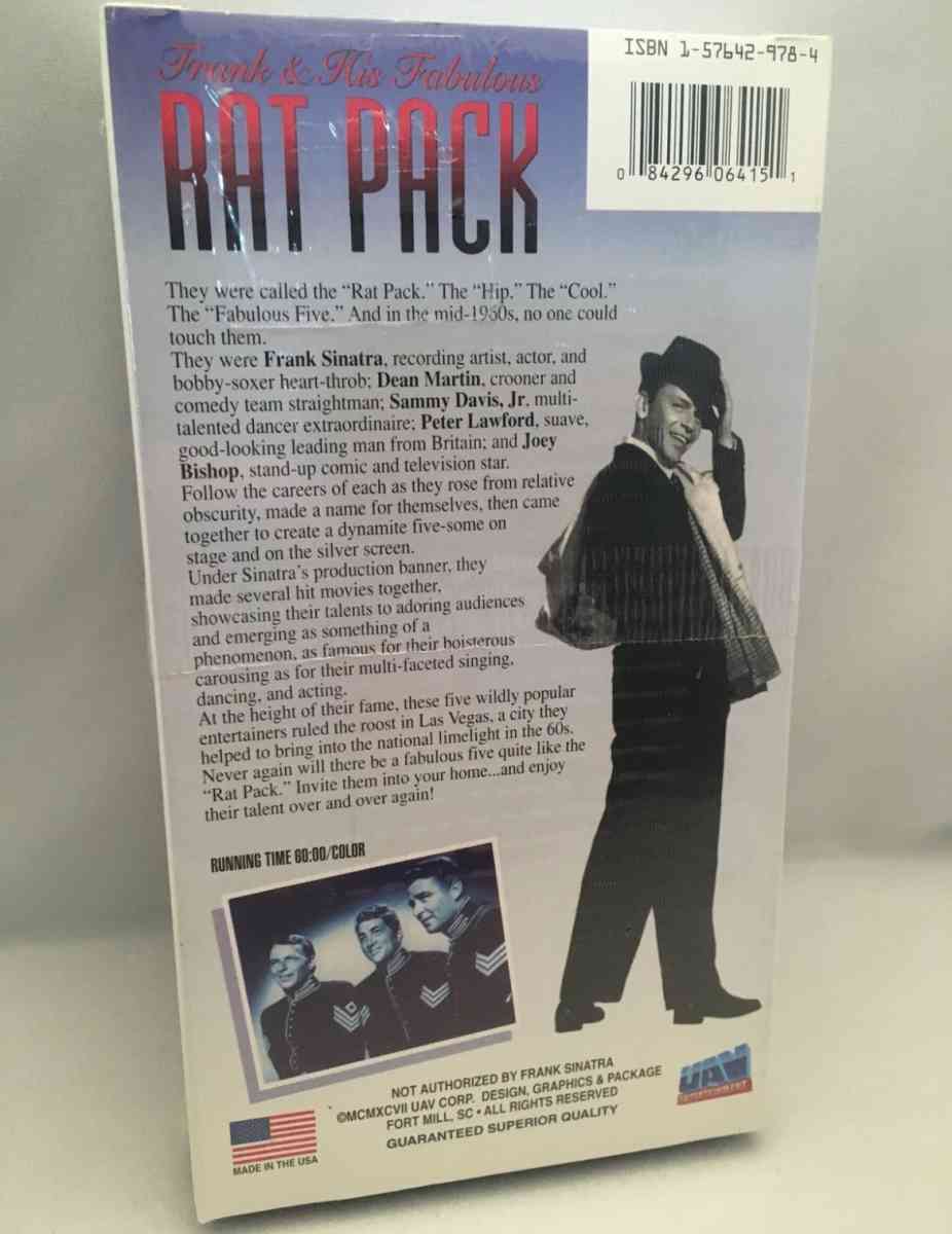 Frank and his fabulous Rat Pack VHS - Piscataway, New Jersey - FleaMarketBay
