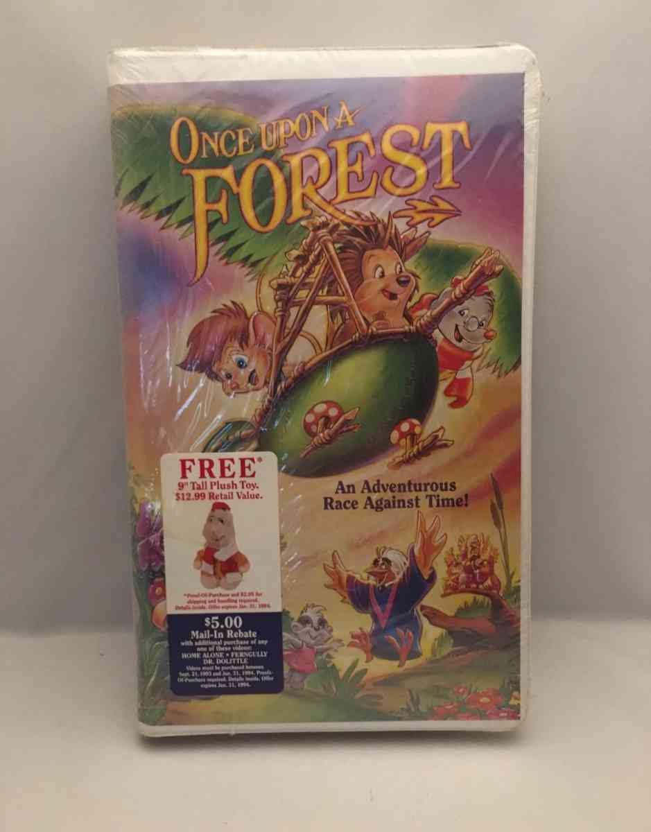 Once Upon a Forest VHS 1993  SEALED see description below fo