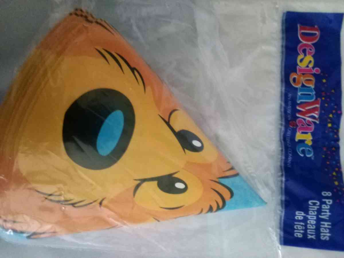 8pack 5x bear in the big blue house party hats - South Haven, Michigan - FleaMarketBay