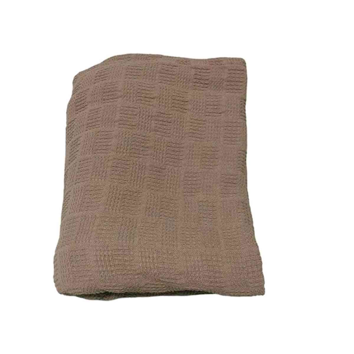 Cotton Knitted Blanket Size Queen Throw Comfortable checkere - Alicia, Arkansas - FleaMarketBay