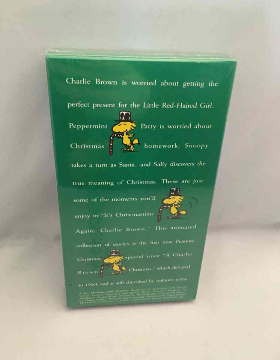 Its Christmastime Again Charlie Brown VHS 1985 SEALED see de - Piscataway, New Jersey - FleaMarketBay