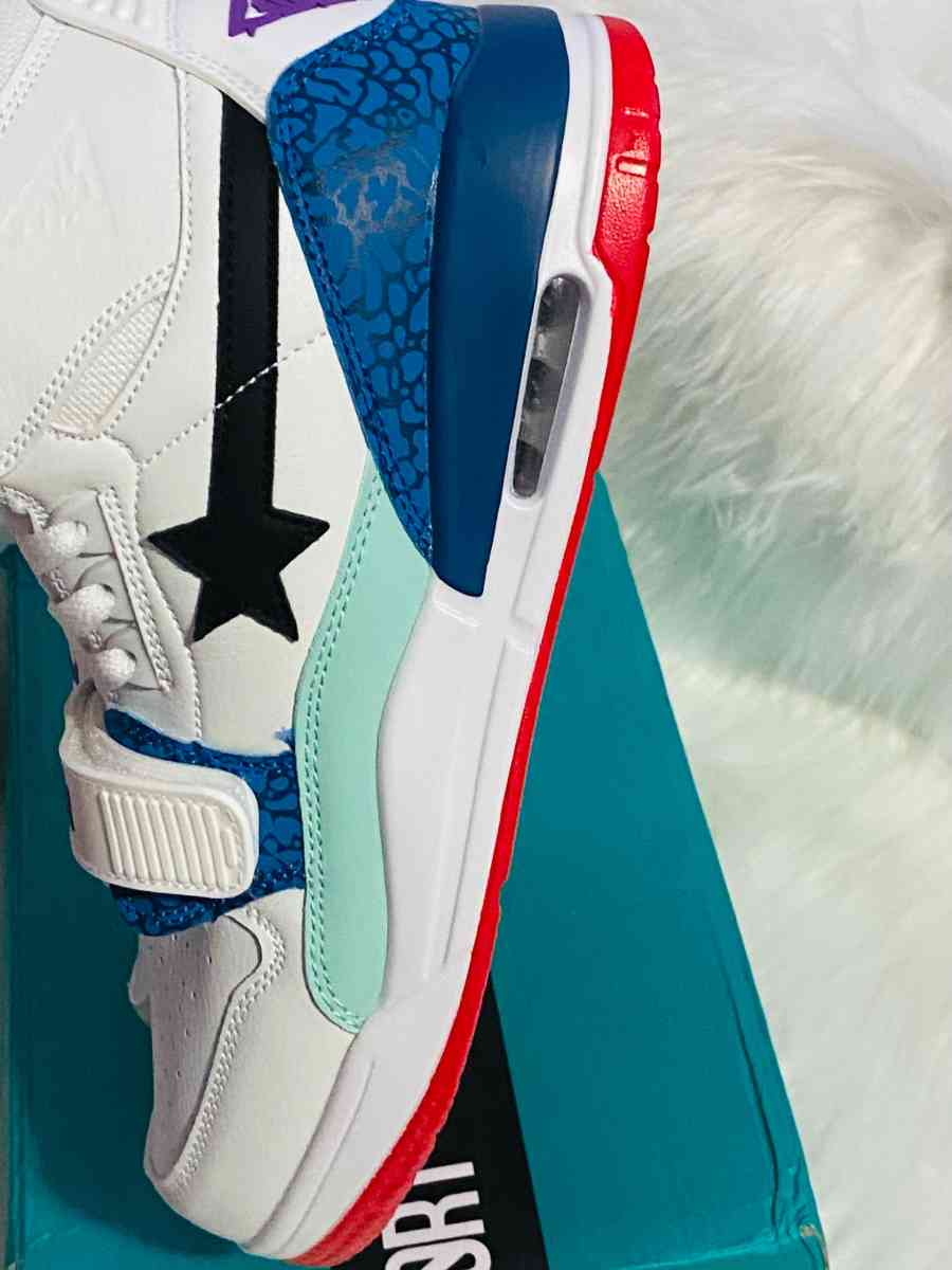 BAPE STA Sk8 Sta WhiteBlueRed  Mens Size 8 Streetwe - Washington Navy Yard, District of Columbia - FleaMarketBay