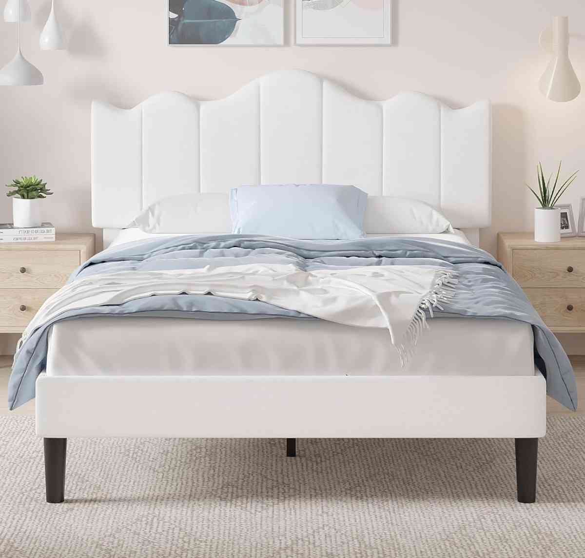 VECELO Twin Size Upholstered Platform Bed Frame - Mesa, Arizona