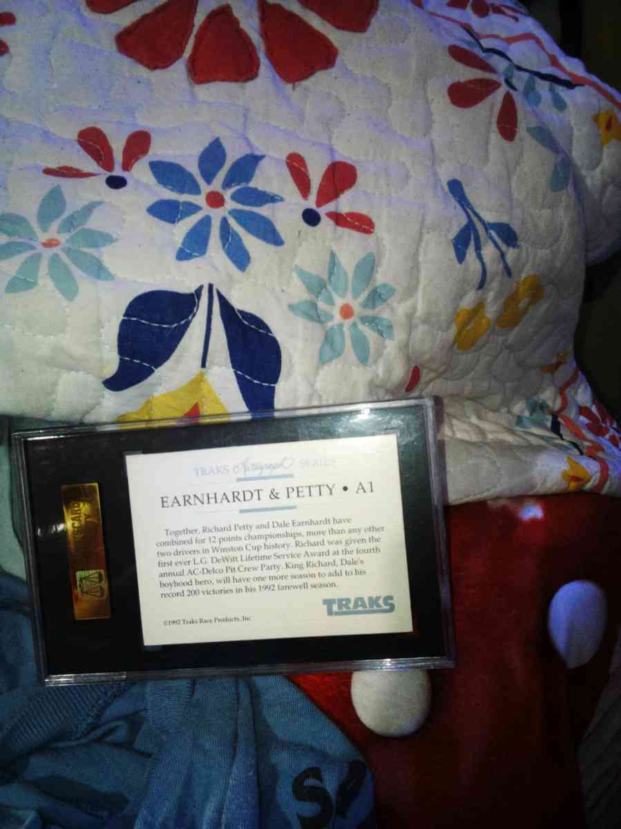 a autographed 1992 tracks Petty Earnhardt 96 mint card - Fayetteville, North Carolina