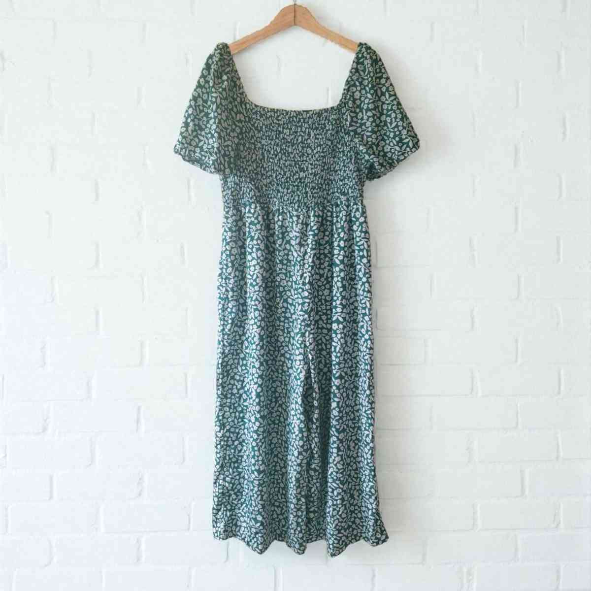 Floral Stretchy Romper with Puff Sleeves - Herriman, Utah