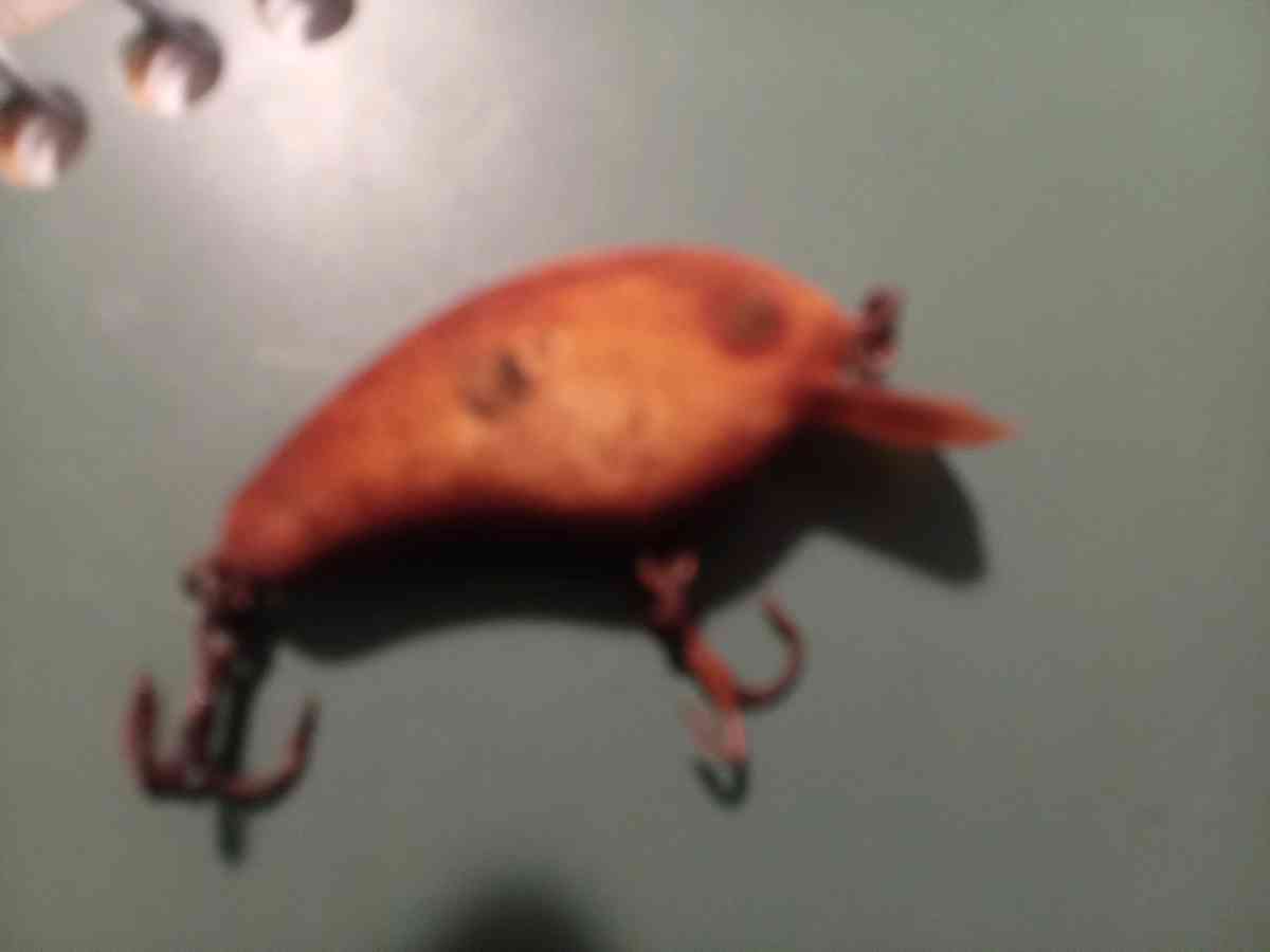 1920s era wooden fishing lure - Atoka, Tennessee - FleaMarketBay
