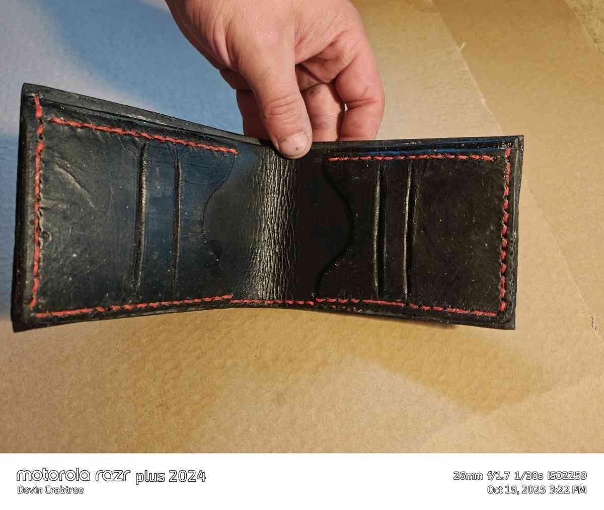 handcrafted leather wallet - Jackson, Ohio - FleaMarketBay