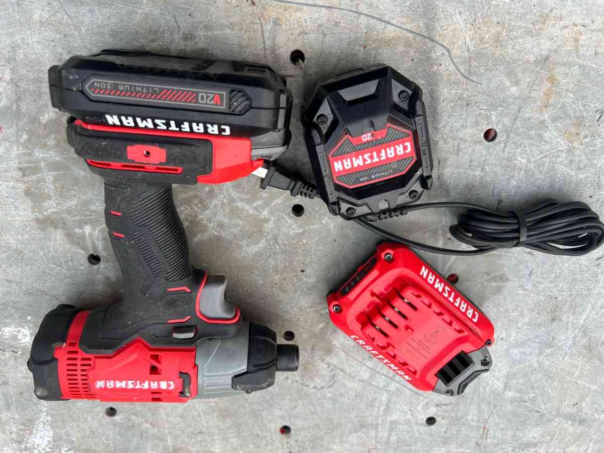 20v craftsman impact driver with 2 batteries and charger - Sparks, Nevada - FleaMarketBay