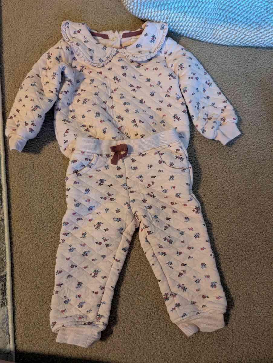 Baby quilted outfit