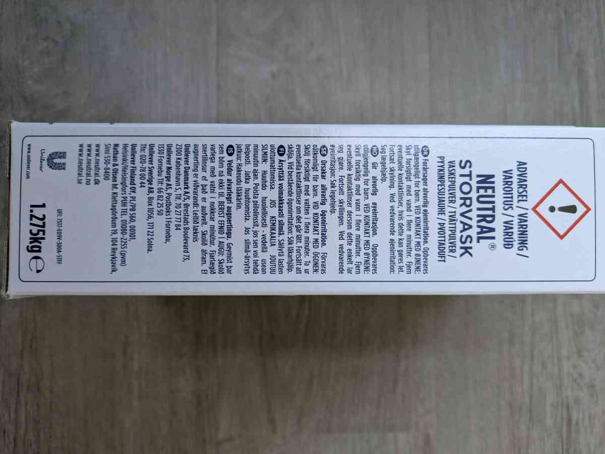 NEW UNOPENED Hypoallergenic Laundry Detergent from Denmark - Chicago, Illinois - FleaMarketBay