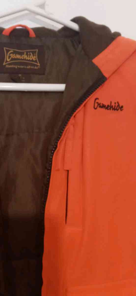 Youth Blaze Orange Insulated Bibs and Coat Medium - Dane, Wisconsin - FleaMarketBay