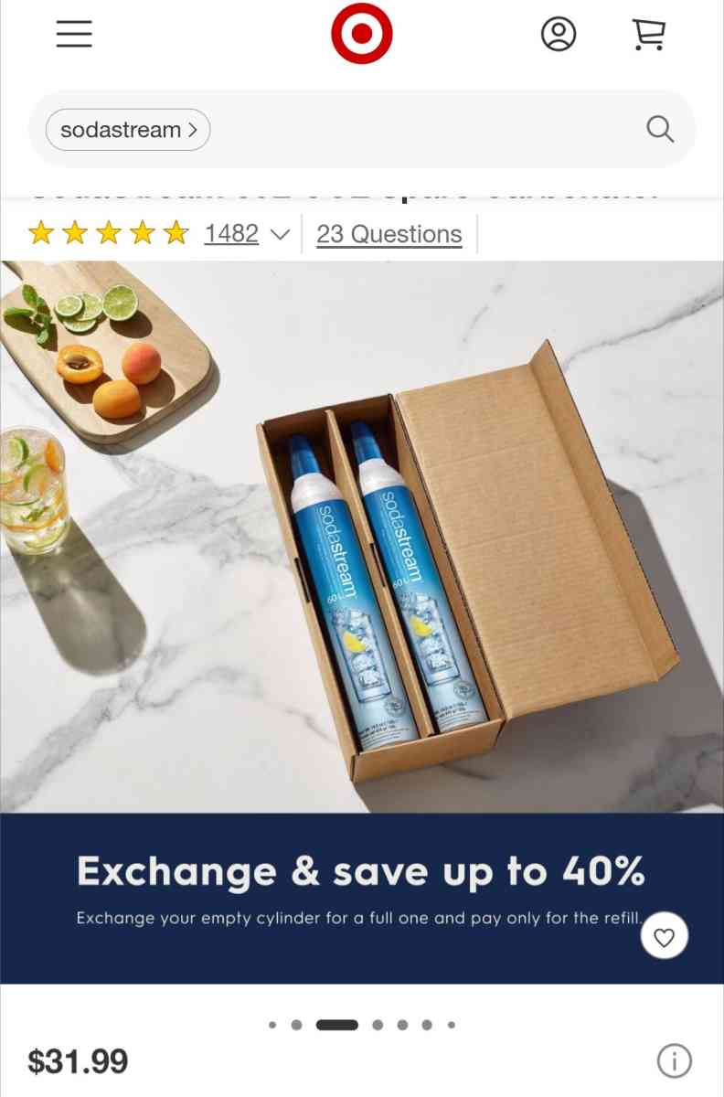 SodaStream 60L CO2 Cylinders Empty - Chicago, Illinois - FleaMarketBay