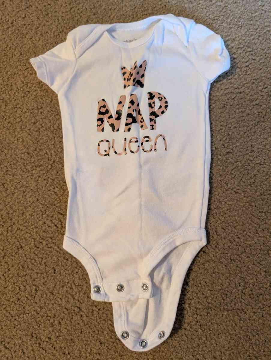 Nap queen baby onesie