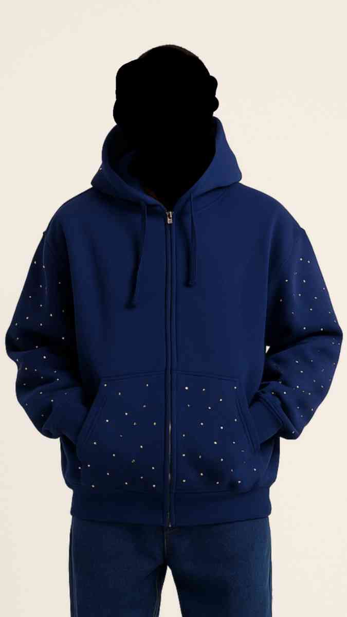 rhinestone zip up hoodie - Atlanta, Georgia