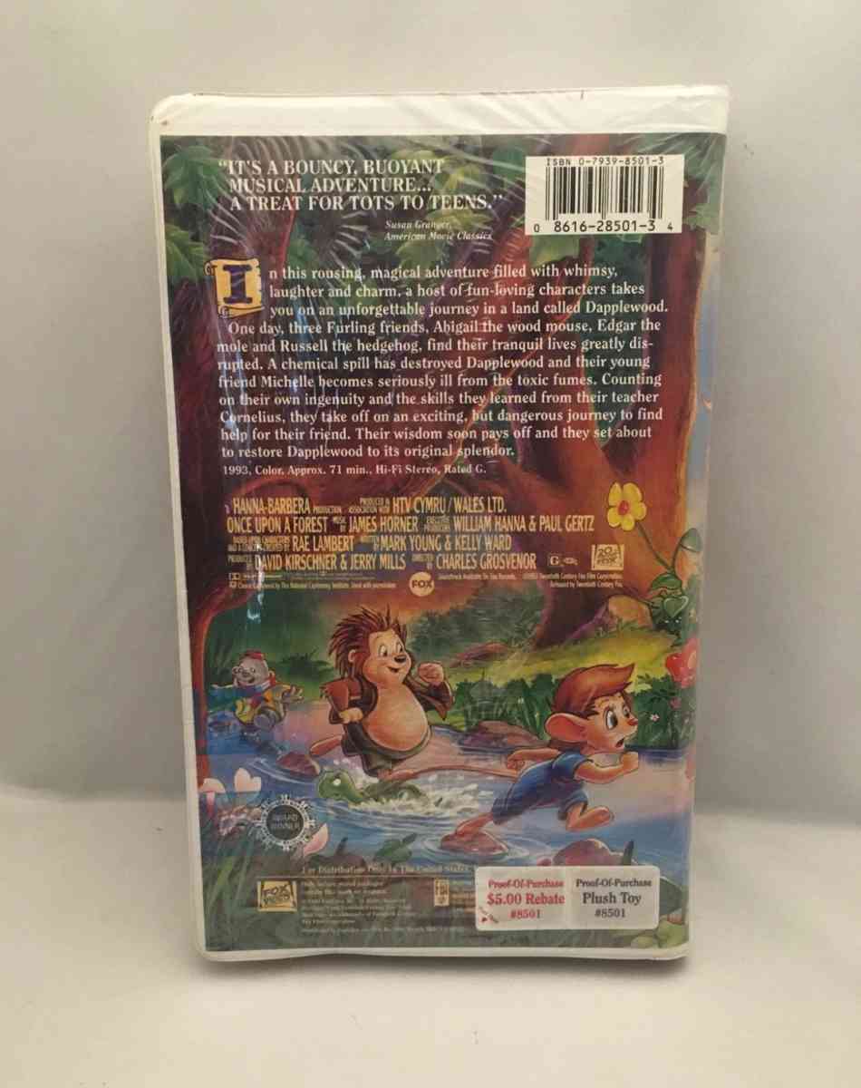 Once Upon a Forest VHS 1993  SEALED see description below fo - Piscataway, New Jersey - FleaMarketBay