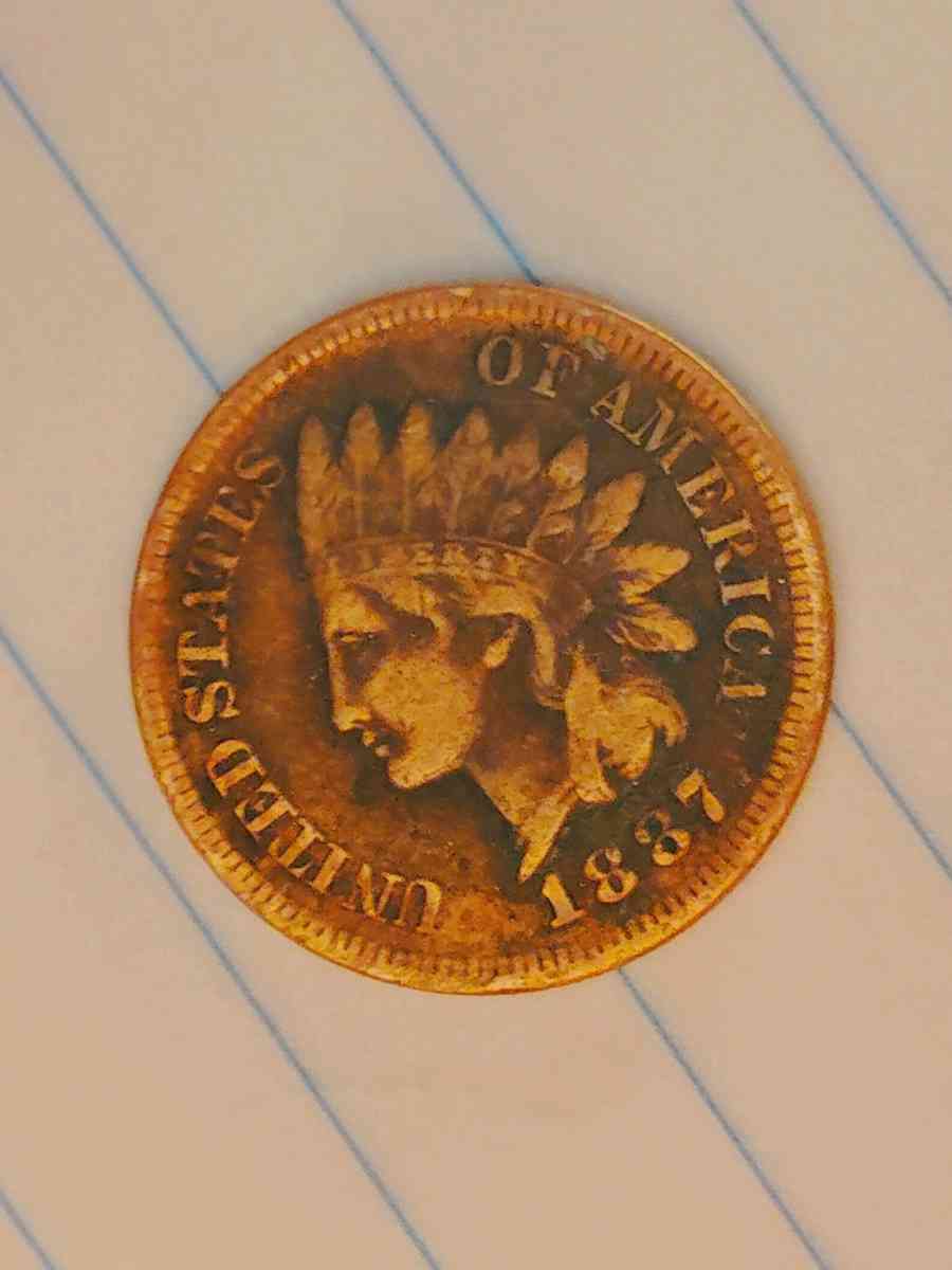 1887 Indian hd cent FULL LIBERTY and MINT ERRORS - Philadelphia, Pennsylvania - FleaMarketBay
