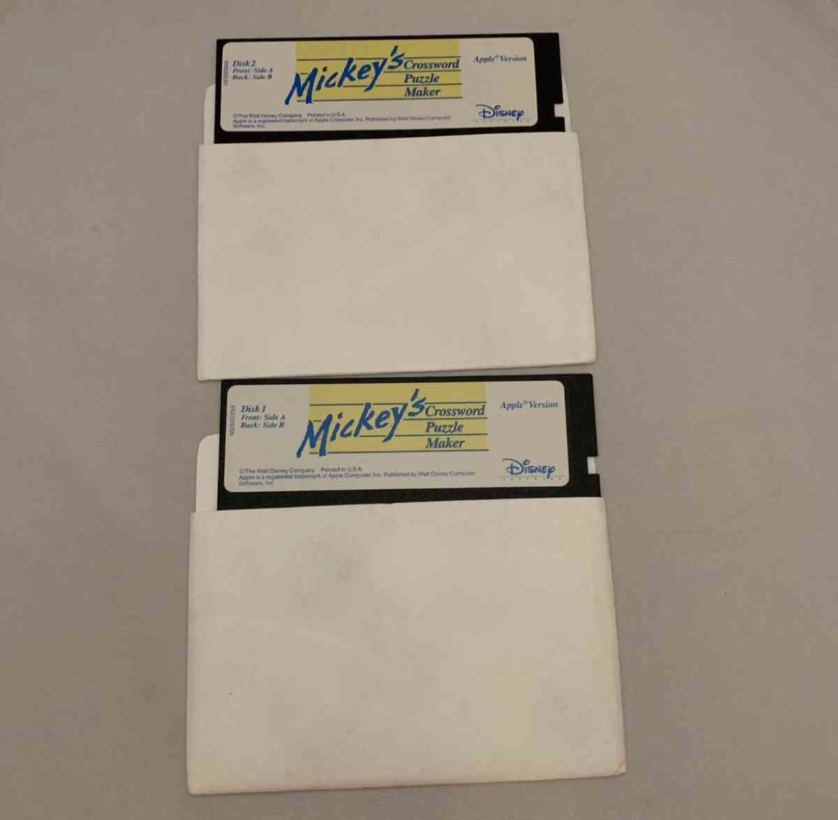 Disney Software Mickeys Crossword Puzzle Maker  User Guide U - Piscataway, New Jersey - FleaMarketBay