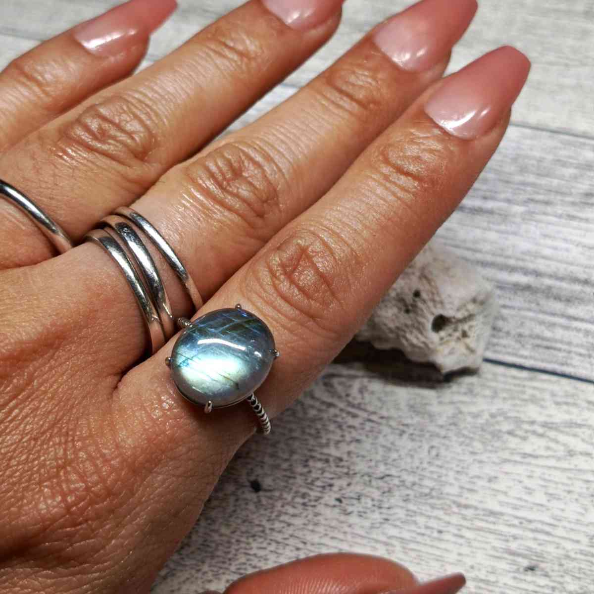 Labradorite Sterling Silver 925 Ring jewelry - Fullerton, California - FleaMarketBay