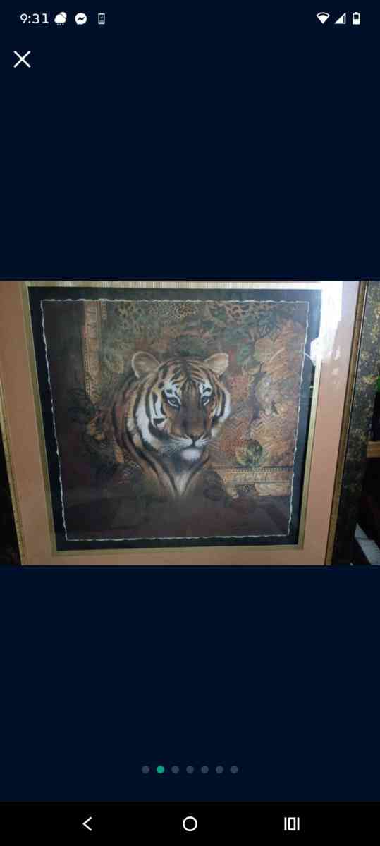 Tiger and leopard painting - Dickinson, Texas - FleaMarketBay