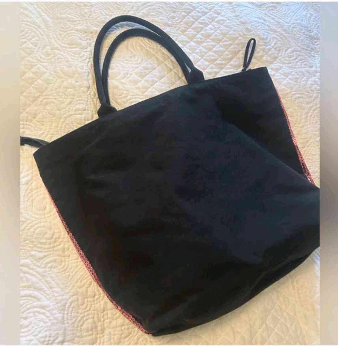 Victorias Secret Sequined Weekender Tote Bag Pink Silver Str - Columbus, Ohio - FleaMarketBay