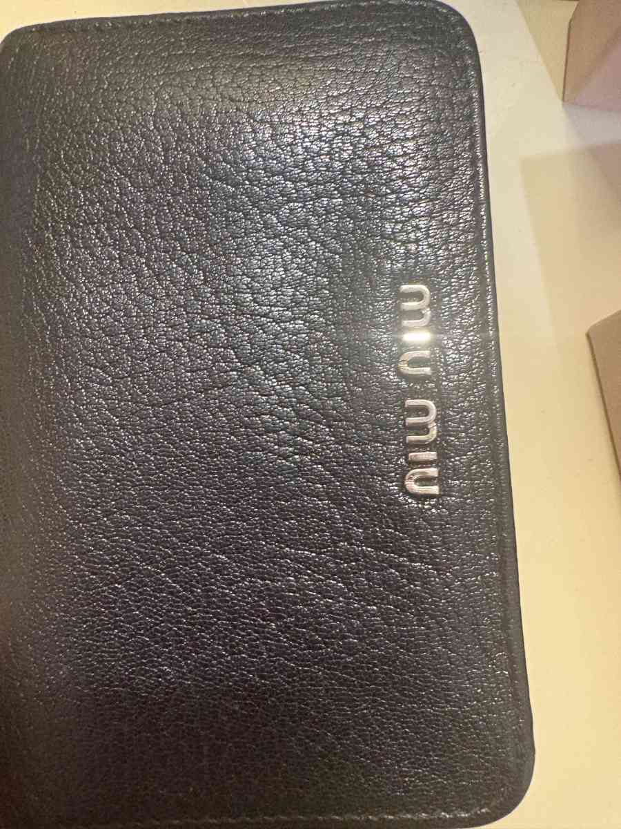 Miu Miu black leather studded wallet - Ridgewood, New York - FleaMarketBay